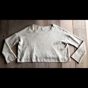 Beige cropped sweater. Barely worn!